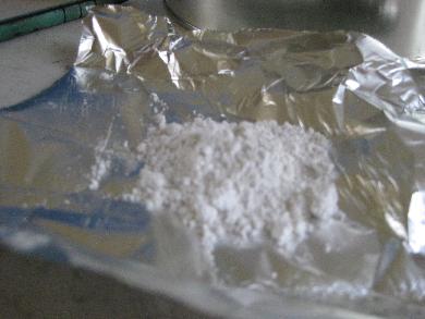 Barium titanate powder.