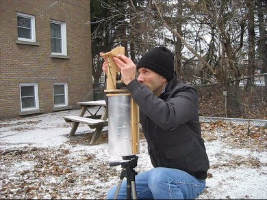 Using the solar site survey shade finding tool.