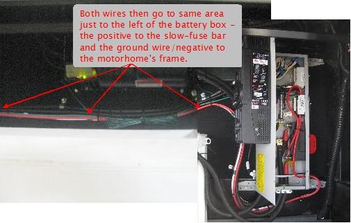 DC loads wire run.