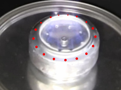 Showing where the holes would be if they were on the edge instead.