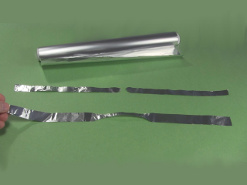 1. Prepare metal strips for the ball cyclotron/electrostatic
      accelerator.