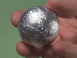 The tightly, and smoothly, wrapped ping pong ball
       for the ball cyclotron/electrostatic accelerator.