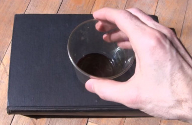 Putting chlorophyll in direct sunlight with a dark background
      to get it to fluoresce.