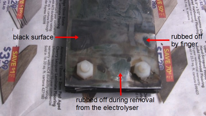 Outer face of outer hydrogen-side plate.