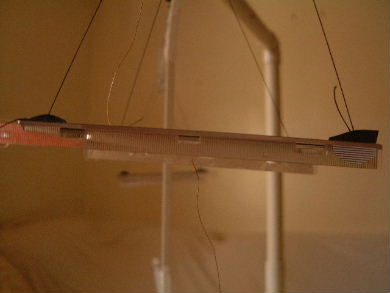 Poynting flow thruster test with bottom wire going to center
      of thruster.